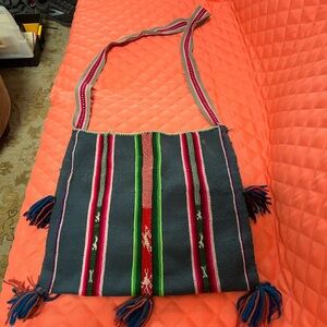 Multicolor Striped Shoulder Bag